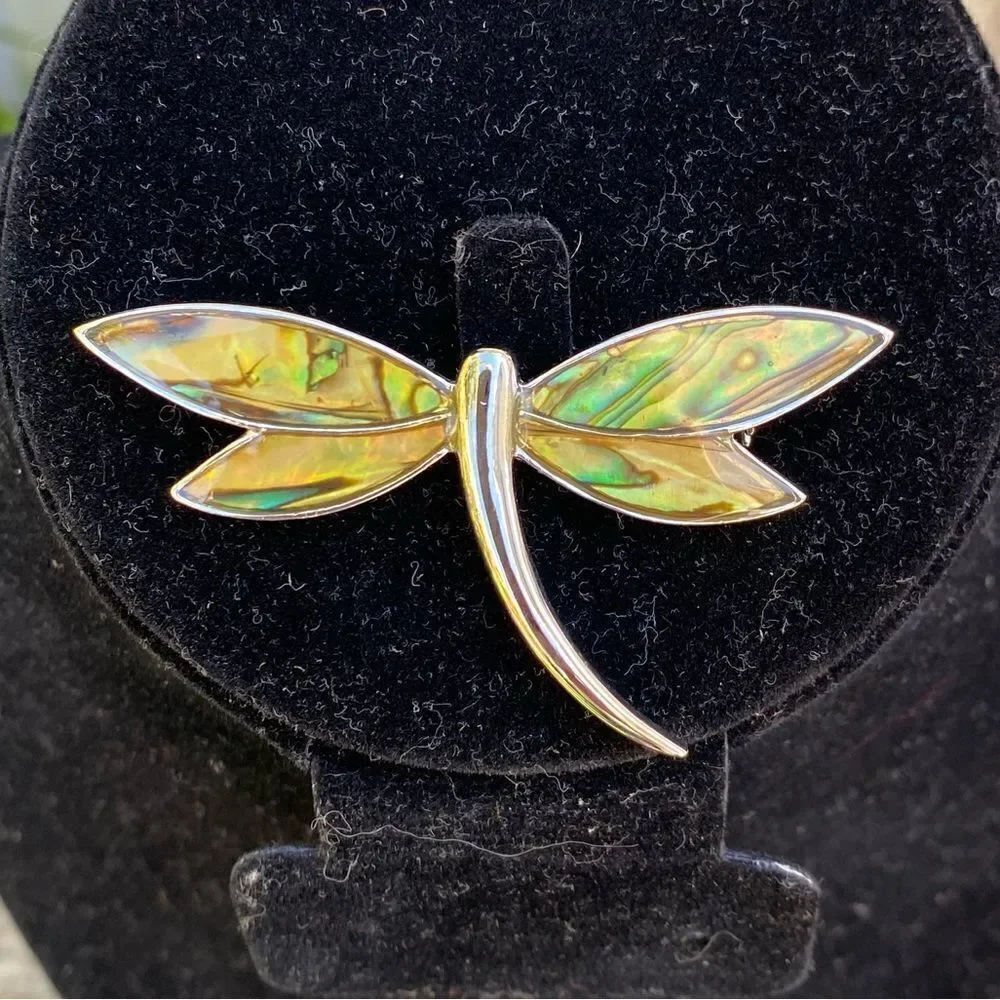 Lia Sophia Multicolored Dragonfly Brooch/Pin. EUC!